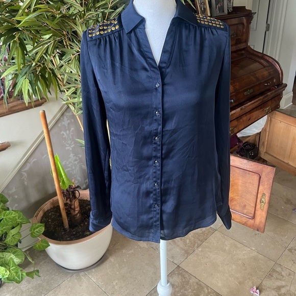 Outback Red extra small ladies vintage navy with gold embellishment on shoulder - Picture 4 of 15